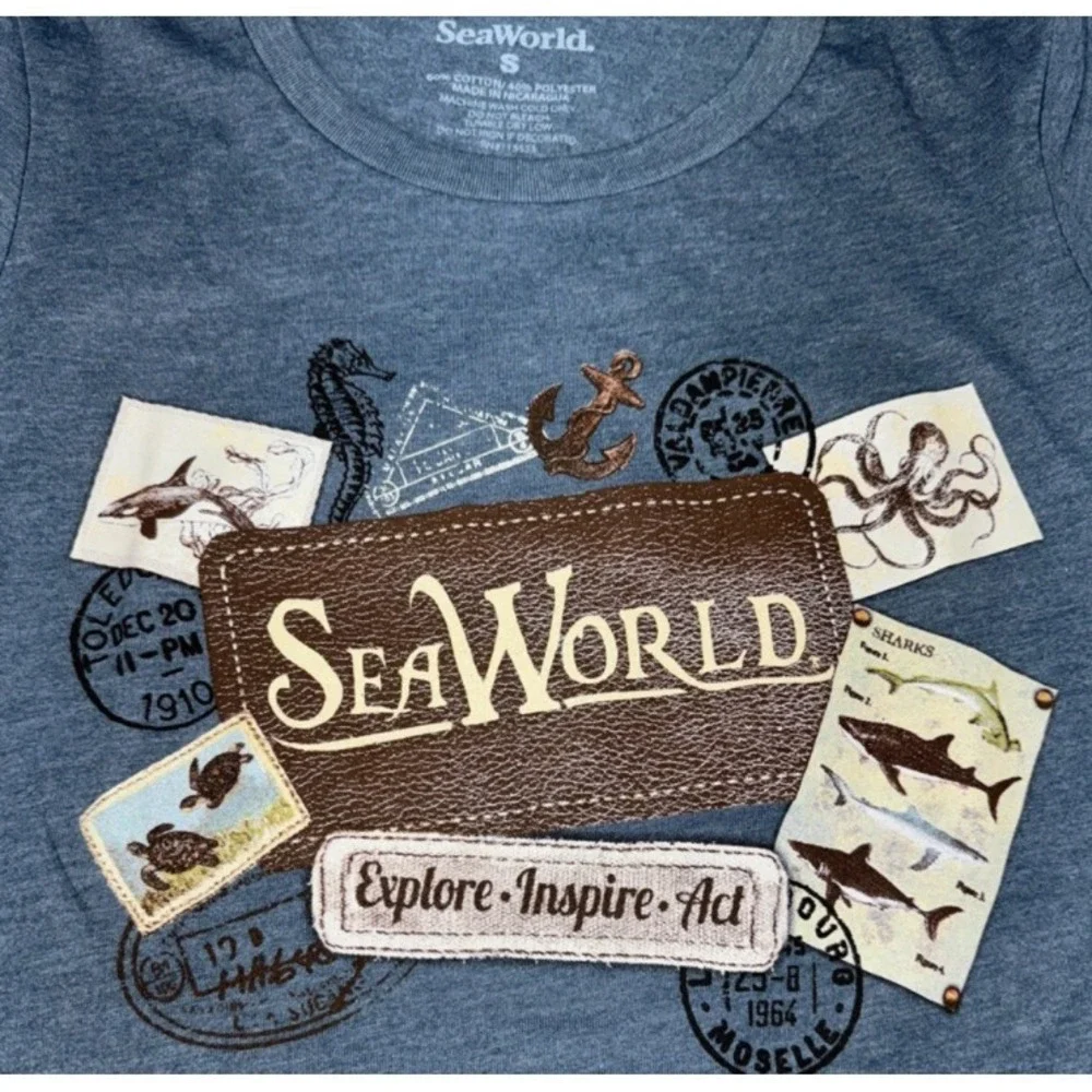 Sea World Women's Tee Shirt Short Sleeve, 2XL - Picture 6 of 7
